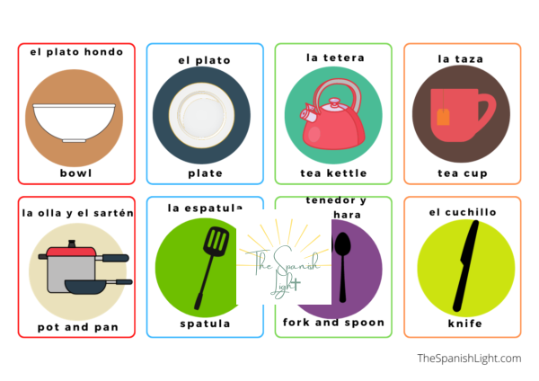 foods in spanish and english