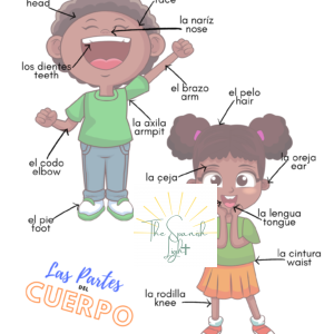 Body Parts in Spanish Posters