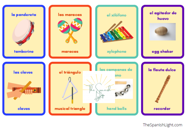 musical instruments in Spanish