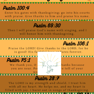 Spanish Thanksgiving Bible Verses